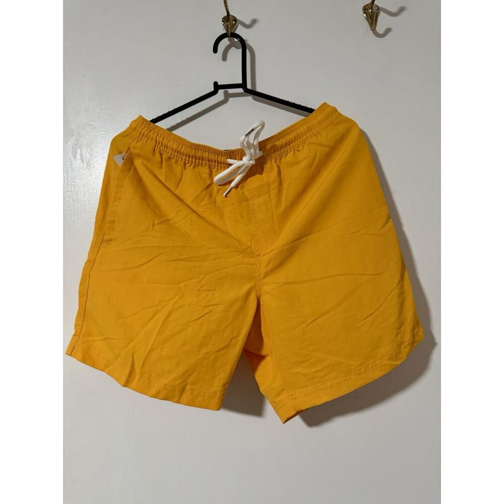 RSQ Men's Nylon Shorts Size Small, Yellow/Gold, NWT 6" inseam